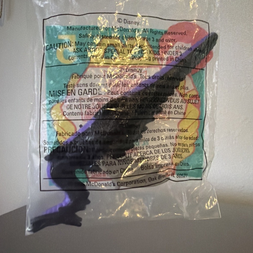 1996 McDonalds Happy Meal Toy Disney Sleeping Beauty Dragon‎ #5 Sealed New VTG